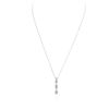 Image 2 : 14KT White Gold 0.56 ctw Diamond Pendant With Chain