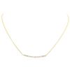 Image 1 : 14KT Yellow Gold 0.84 ctw Diamond Necklace