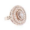 Image 2 : 14KT Rose Gold 1.76 ctw Diamond Ring