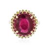 Image 1 : 14KT Yellow Gold 7.44 ctw Ruby and Diamond Ring