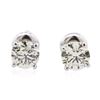 Image 1 : 14KT White Gold 1.31 ctw Diamond Solitaire Earrings