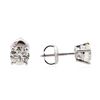 Image 2 : 14KT White Gold 1.31 ctw Diamond Solitaire Earrings