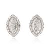 Image 1 : 18KT White Gold 1.79 ctw Diamond Earrings