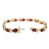 Image 3 : 14KT Yellow Gold 11.40 ctw Ruby and Diamond Bracelet