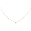 Image 1 : 14KT Rose Gold 0.09 ctw Diamond Solitaire Necklace