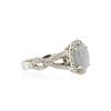 Image 2 : 18KT White Gold 2.20 ctw Star Sapphire and Diamond Ring