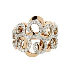 14KT Rose Gold 0.62 ctw Diamond Ring