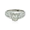 Image 1 : 18KT White Gold 1.27 ctw Diamond Ring