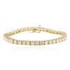 Image 1 : 14KT Yellow Gold 6.75 ctw Diamond Tennis Bracelet
