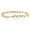 Image 2 : 14KT Yellow Gold 6.75 ctw Diamond Tennis Bracelet