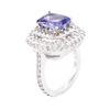 Image 3 : 14KT White Gold 3.18 ctw Tanzanite and Diamond Ring