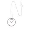 Image 1 : 14KT White Gold 0.75 ctw Diamond Pendant With Chain
