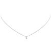 Image 1 : 14KT White Gold 0.30 ctw Diamond Solitaire Necklace