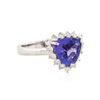 Image 2 : 14KT White Gold 2.36 ctw Tanzanite and Diamond Ring