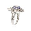Image 3 : 14KT White Gold 2.84 ctw Tanzanite and Diamond Ring
