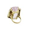 Image 3 : 14KT Yellow Gold GIA Certified 65.77 ctw Kunzite and Diamond Ring