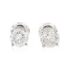 Image 1 : 14KT White Gold 1.54 ctw Diamond Stud Earrings