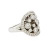 Image 2 : 14KT White Gold 0.81 ctw Diamond Ring