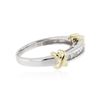Image 2 : 14KT Two-Tone Gold 0.40 ctw Diamond Ring