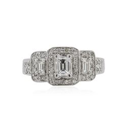 18KT White Gold 0.88 ctw Diamond Ring