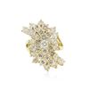 Image 1 : 14KT Yellow Gold 8.32 ctw Diamond Ring