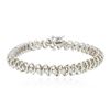 Image 1 : 14KT White Gold 3.37 ctw Diamond Tennis  Bracelet