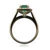 Image 3 : 14KT Yellow Gold 2.07 ctw Emerald and Diamond Ring