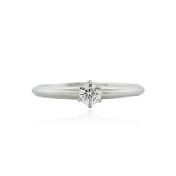 Platinum 0.22 ctw Diamond Solitaire Ring