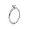 Image 3 : Platinum 0.22 ctw Diamond Solitaire Ring