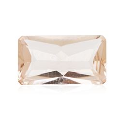 4.12 ctw. Natural Radiant Cut Morganite