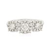 Image 1 : 14KT White Gold 0.85 ctw Diamond Ring