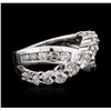 Image 2 : 14KT White Gold 1.27 ctw Diamond Ring