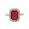 Image 1 : 14KT Yellow Gold 5.26 ctw Ruby and Diamond Ring