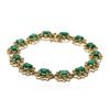 Image 1 : 14KT Yellow Gold 10.20 ctw Emerald and Diamond Bracelet