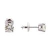 Image 2 : 14KT White Gold 1.22 ctw Diamond Solitaire Earrings
