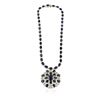 Image 1 : 14KT White Gold 85.76 ctw Sapphire and Diamond Necklace