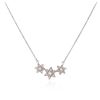 Image 1 : 14KT White Gold 0.60 ctw Diamond Pendant With Chain