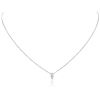 Image 1 : 14KT White Gold 0.47 ctw Diamond Solitaire Necklace