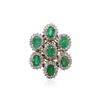 Image 1 : 14KT Yellow Gold 4.90 ctw Emerald and Diamond Ring