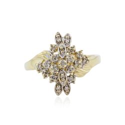 14KT Yellow Gold 0.25 ctw Diamond Ring