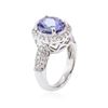 Image 3 : 14KT White Gold 3.37 ctw Tanzanite and Diamond Ring