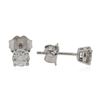 Image 2 : 14KT White Gold 0.59 ctw Diamond Stud Earrings