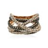 Image 1 : 14KT Two-Tone Gold 1.70 ctw Diamond Ring