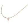 Image 3 : 14KT Yellow Gold 32.99 ctw Rough Diamond Necklace With Charm