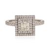 Image 1 : 14KT White Gold 1.57 ctw Diamond Ring