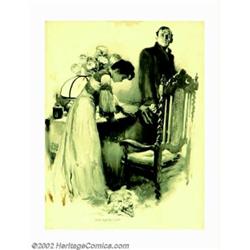 Walter Appleton Clark (1876-1906) Original Magazine Story Illustration (c.1900). A brilliant and res