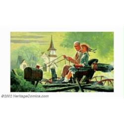 Douglass Crockwell (1904-1968) - Attributed - Original Illustration (1945-1950). Douglass Crockwell.