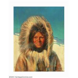 George Berthoy Cutts - Original Pulp Cover Painting (c.1930). George Cutts was a Brandywine artist w