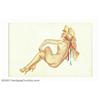 Image 1 : Joseph DeMartini (1896-1984) Original Pin-up Painting (1976). Joseph DeMartini had the distinction o