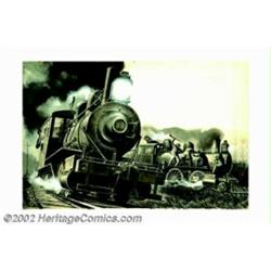 Di Falco - Original Illustration (1971). This dramatic illustration was published to accompany a sto